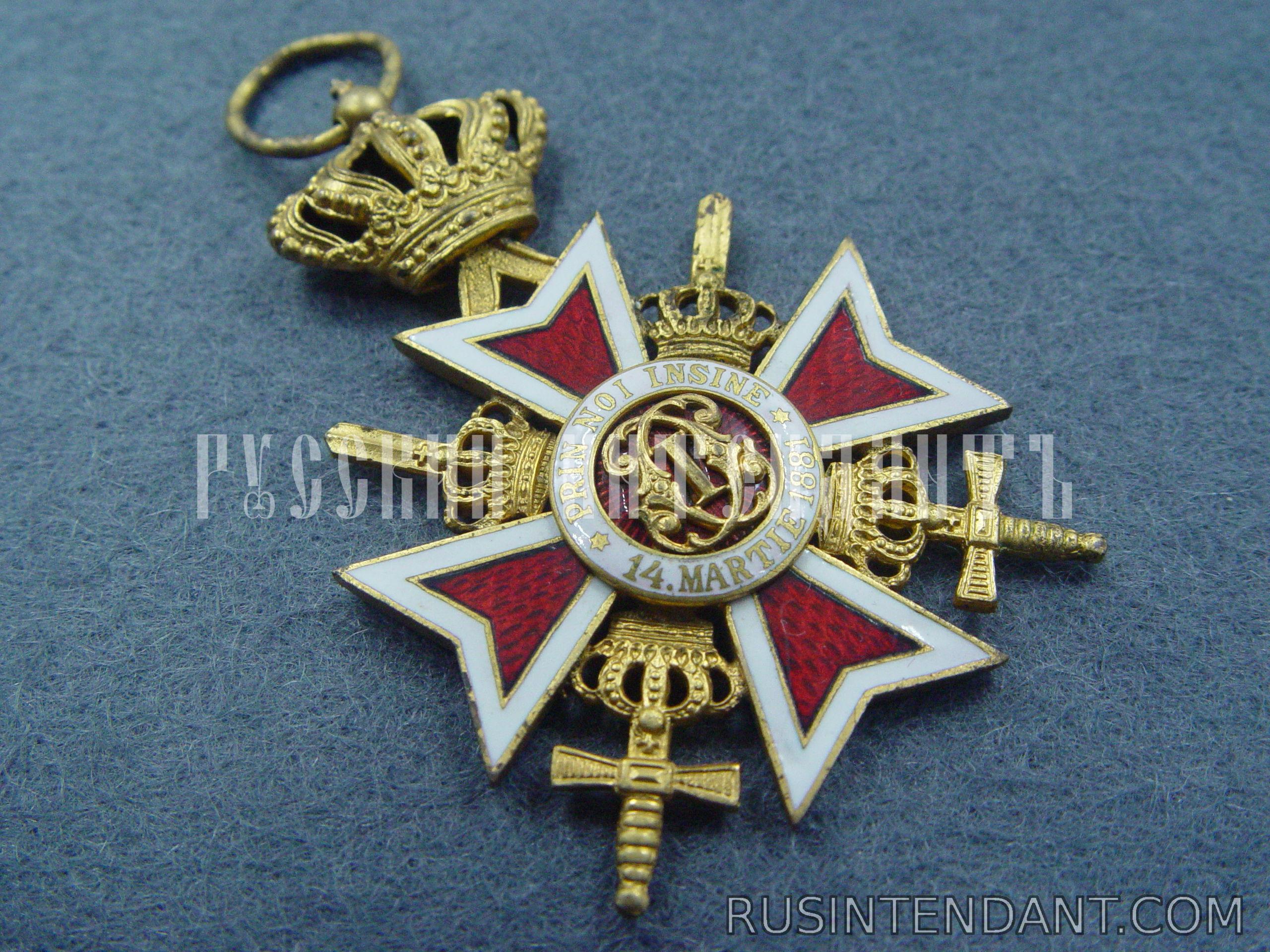 Фото 2: Орден Румынской короны четвертого класса с мечами 