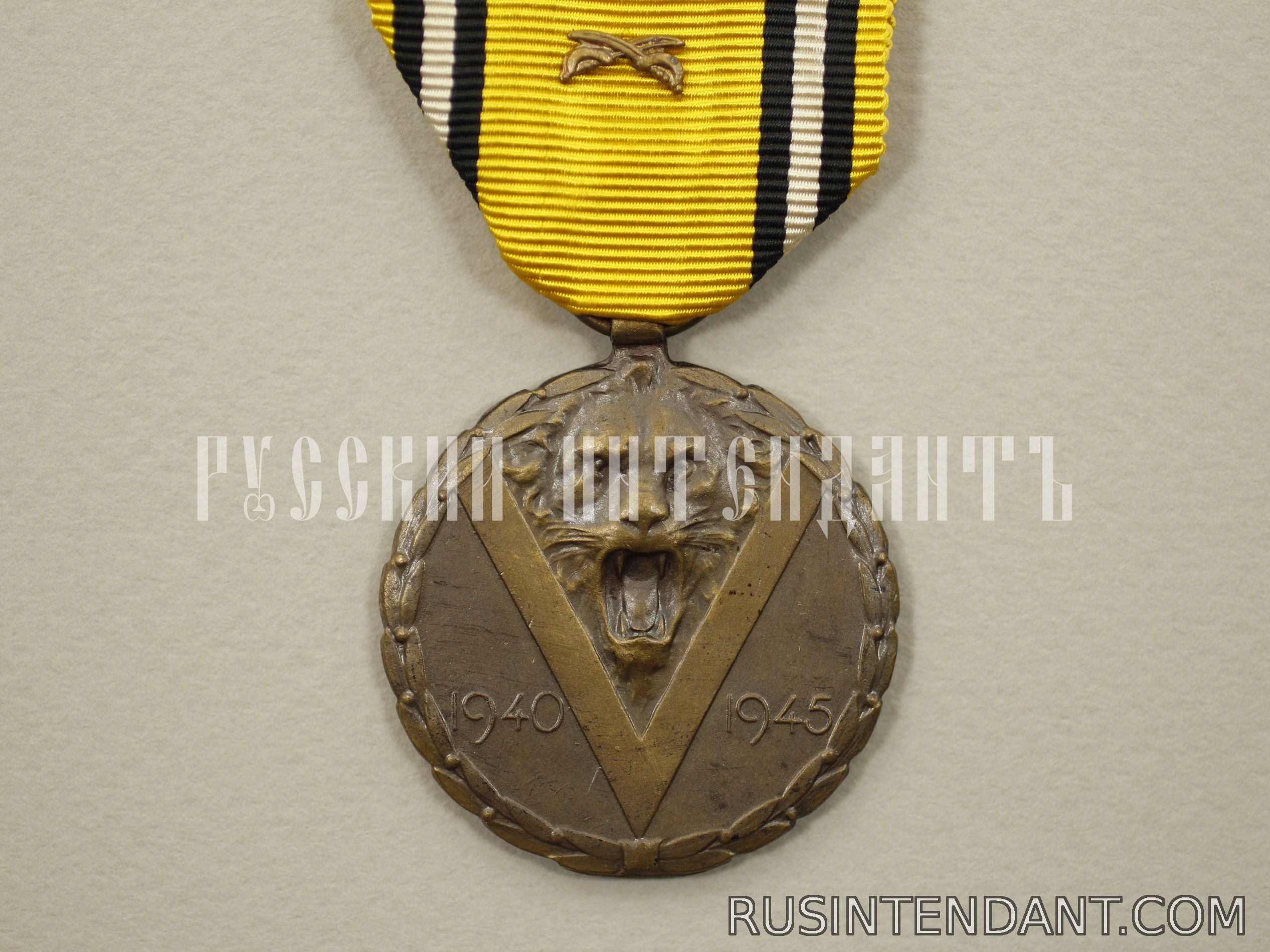 Фото 1: Бельгийская медаль "В память войны 1940-1945" 