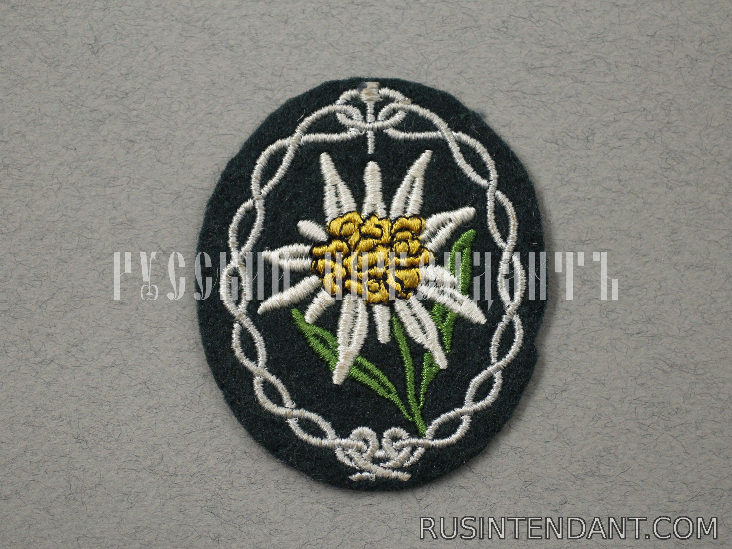 Фото 1: Нарукавная эмблема горно-стрелковых частей Вермахта 