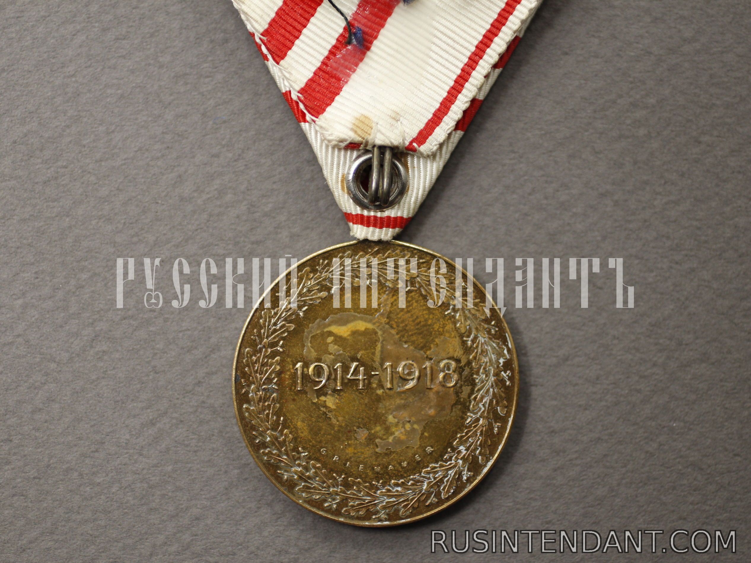 Фото 2: Австрийская медаль «В память войны 1914 – 1918 годов» 