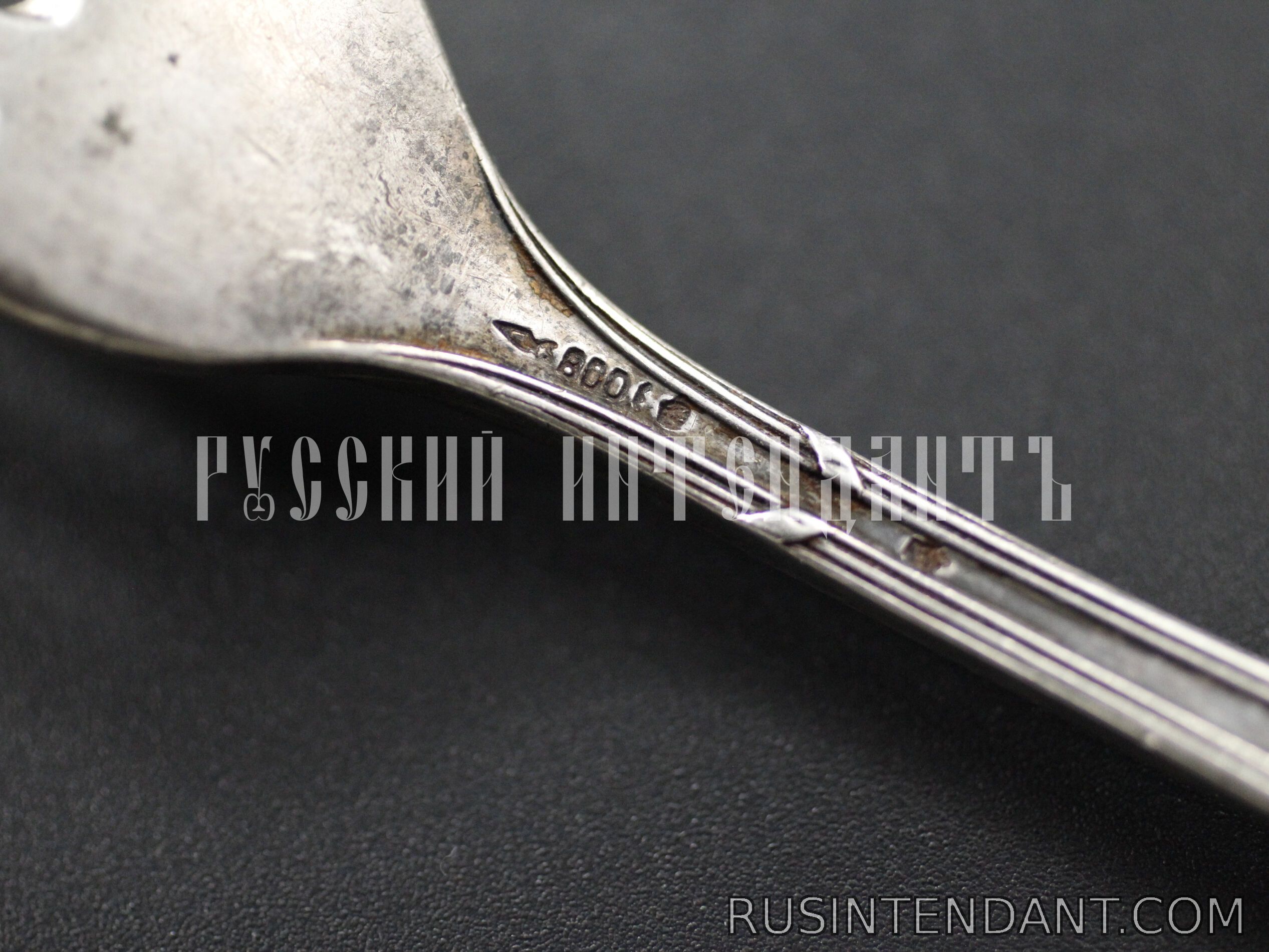 Фото 3: Серебряная столовая вилка 