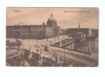 Почтовая карточка «Берлин Королевский замок и замковый мост»
