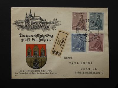 Почтовый конверт со спецгашением 1942 года