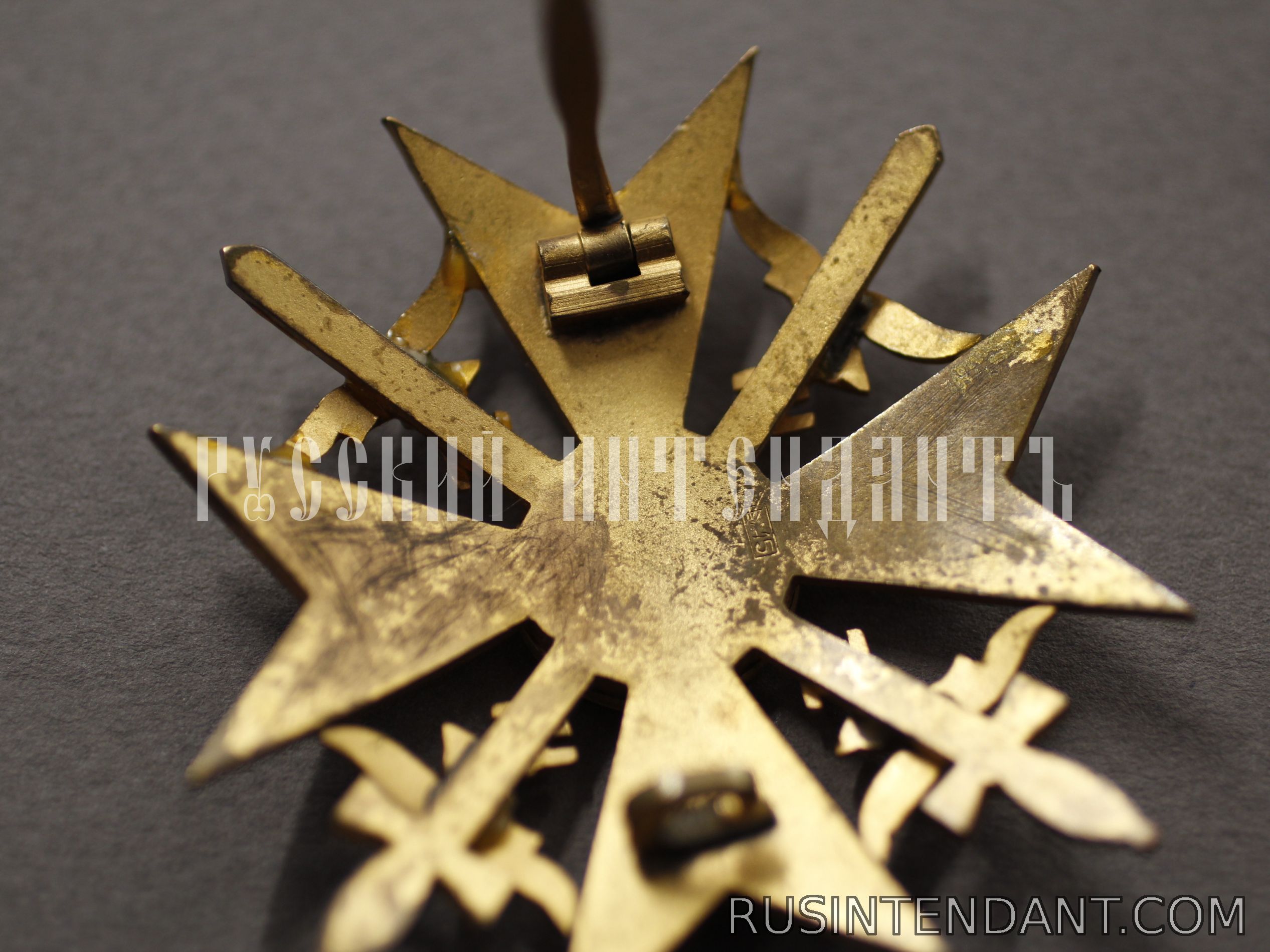 Фото 5: Испанский Крест в бронзе с мечами 