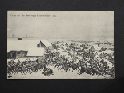 Почтовая карточка «Битва при Сендлинге 1705 года»