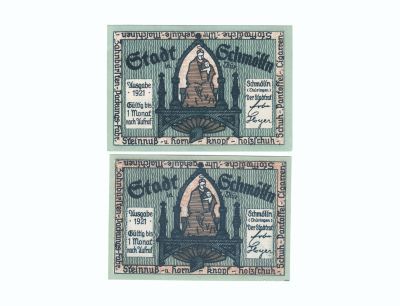 Нотгельды 50 пфеннигов город Шмёльн (Schmolln)