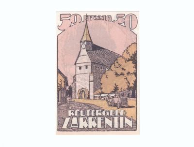Рейтергельд 50 пфеннигов Царрентин (Zarrentin)
