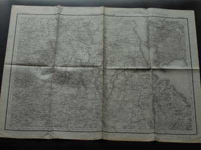 Карта Лифляндской, Псковской и Петроградской губерний 1919 года