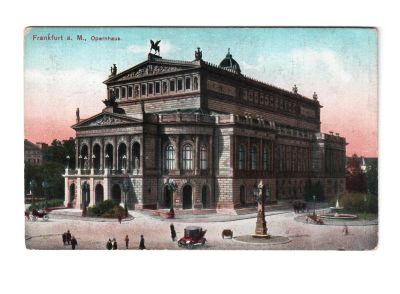 Почтовая открытка «Frankfurt Opernhaus»