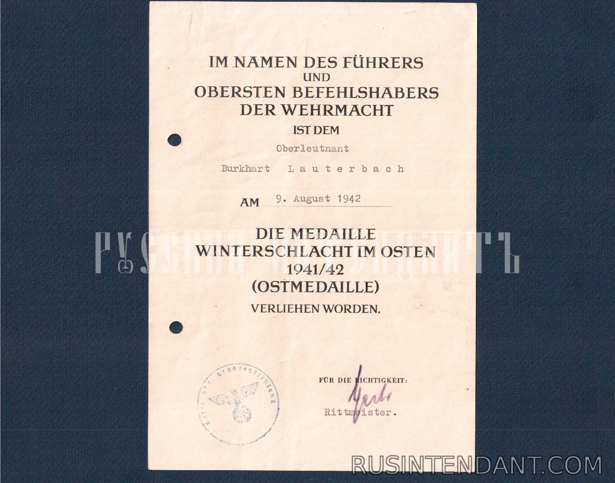 Фото 17: Комплект наград с документами "Grossdeutschland" 