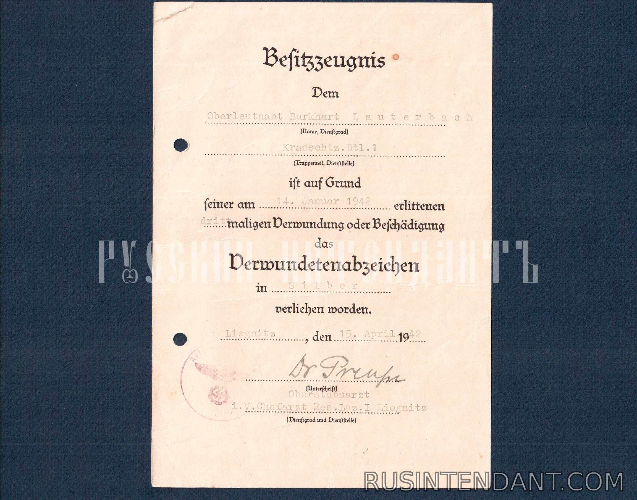Фото 16: Комплект наград с документами "Grossdeutschland" 